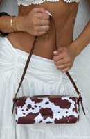Gannon Shoulder Bag Faux Cow Hide