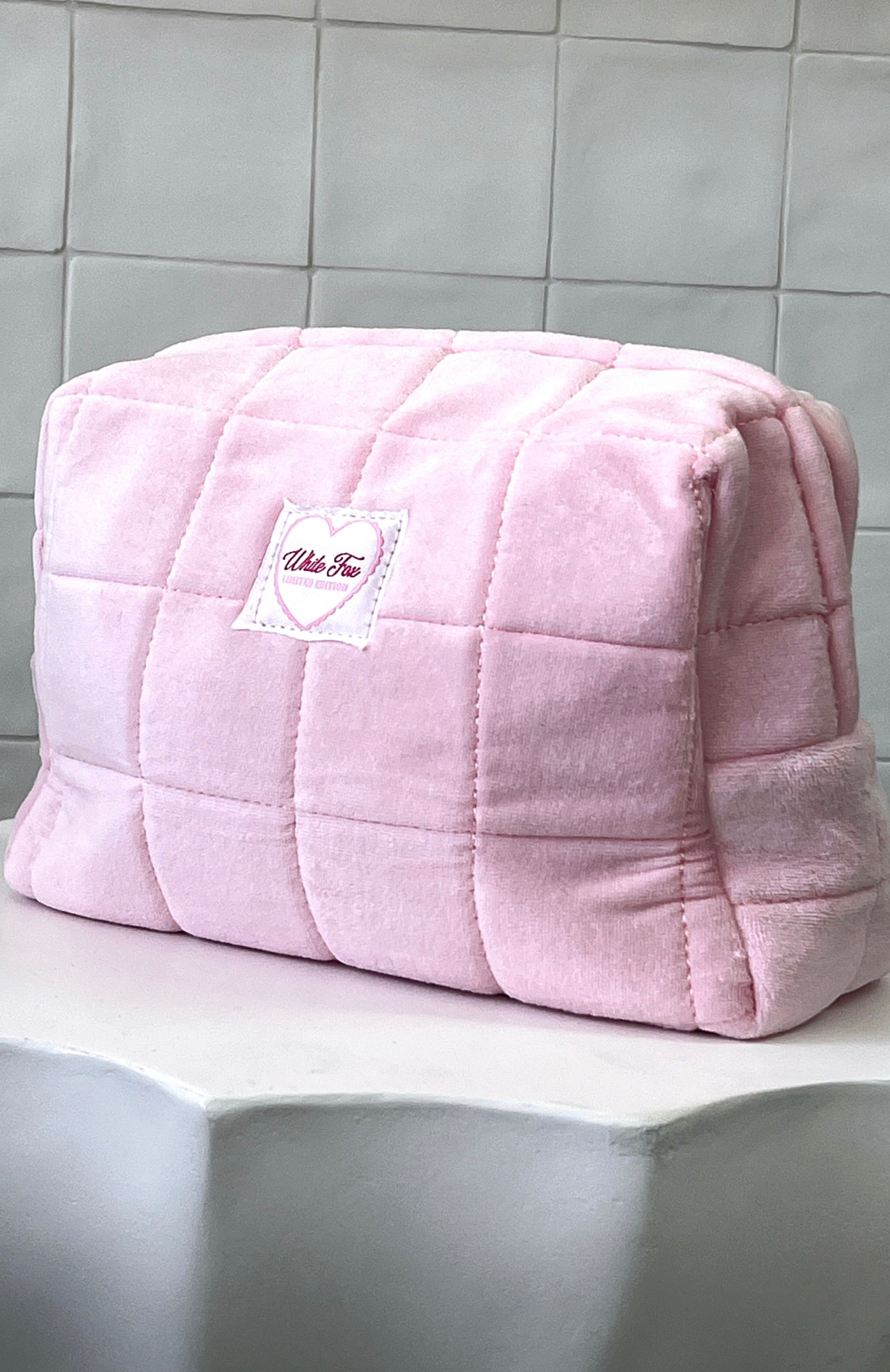 Lovers Cosmetic Bag Baby Pink | White Fox Boutique