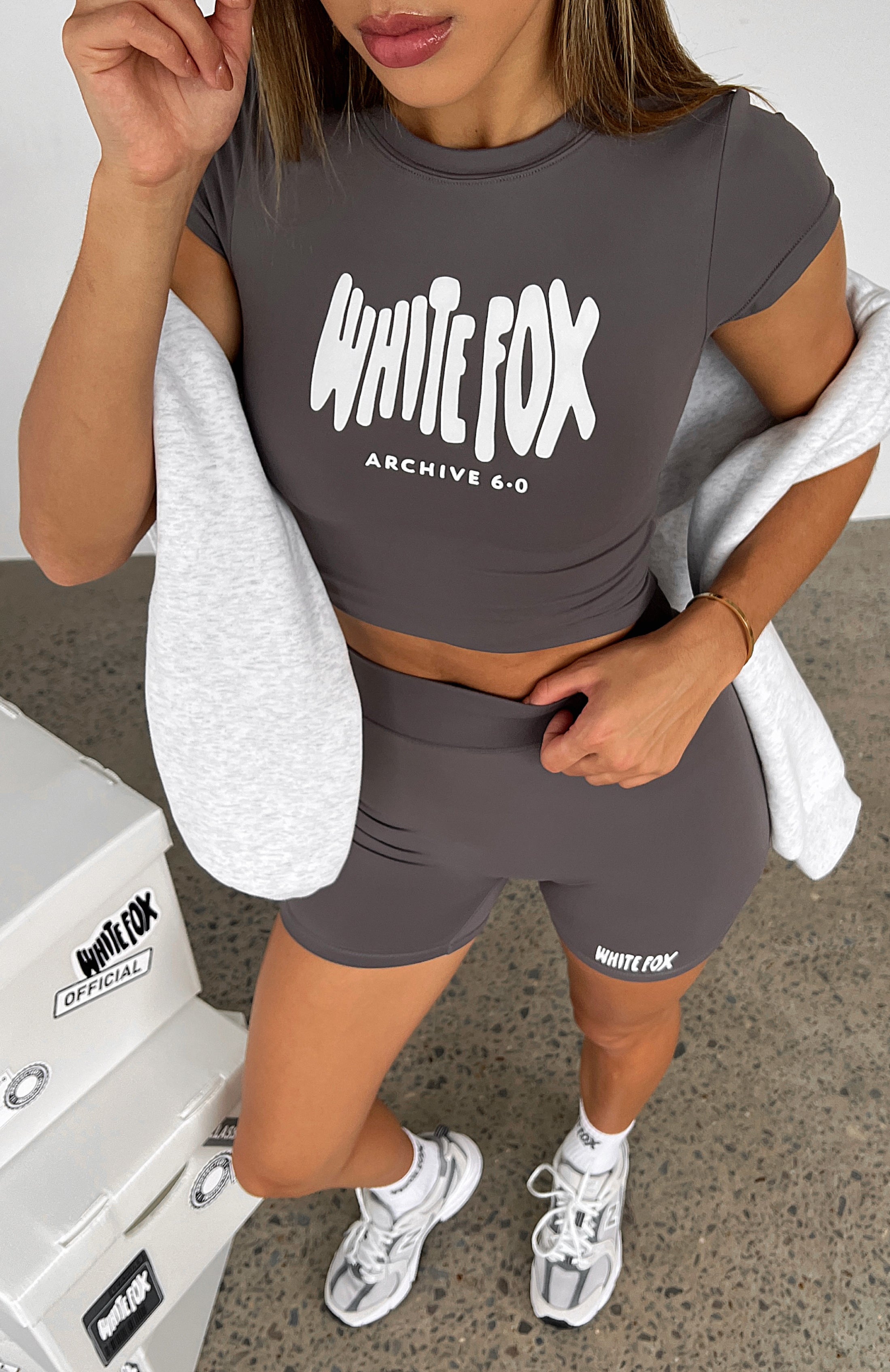 Archive 6.0 Baby Tee Ash | White Fox Boutique