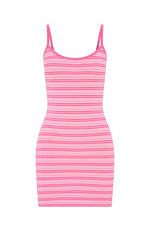 I've Been Thinking Knit Mini Dress Pink Stripe