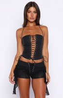Glow All Night Bustier Black