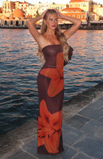 On A Trip Maxi Dress Tangerine Twist