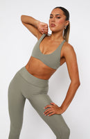 Energize Me Sports Bra Olive