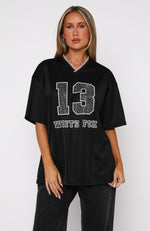 Greedy Oversized Jersey Black