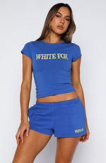 Brand New Start Lounge Shorts Electric Blue