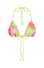 Kiss The Sun Bikini Top Lime Tropics