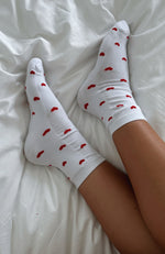 Lazy Days Socks White