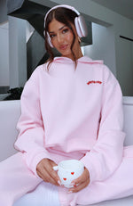 Love Me Tender Oversized Hoodie Pink