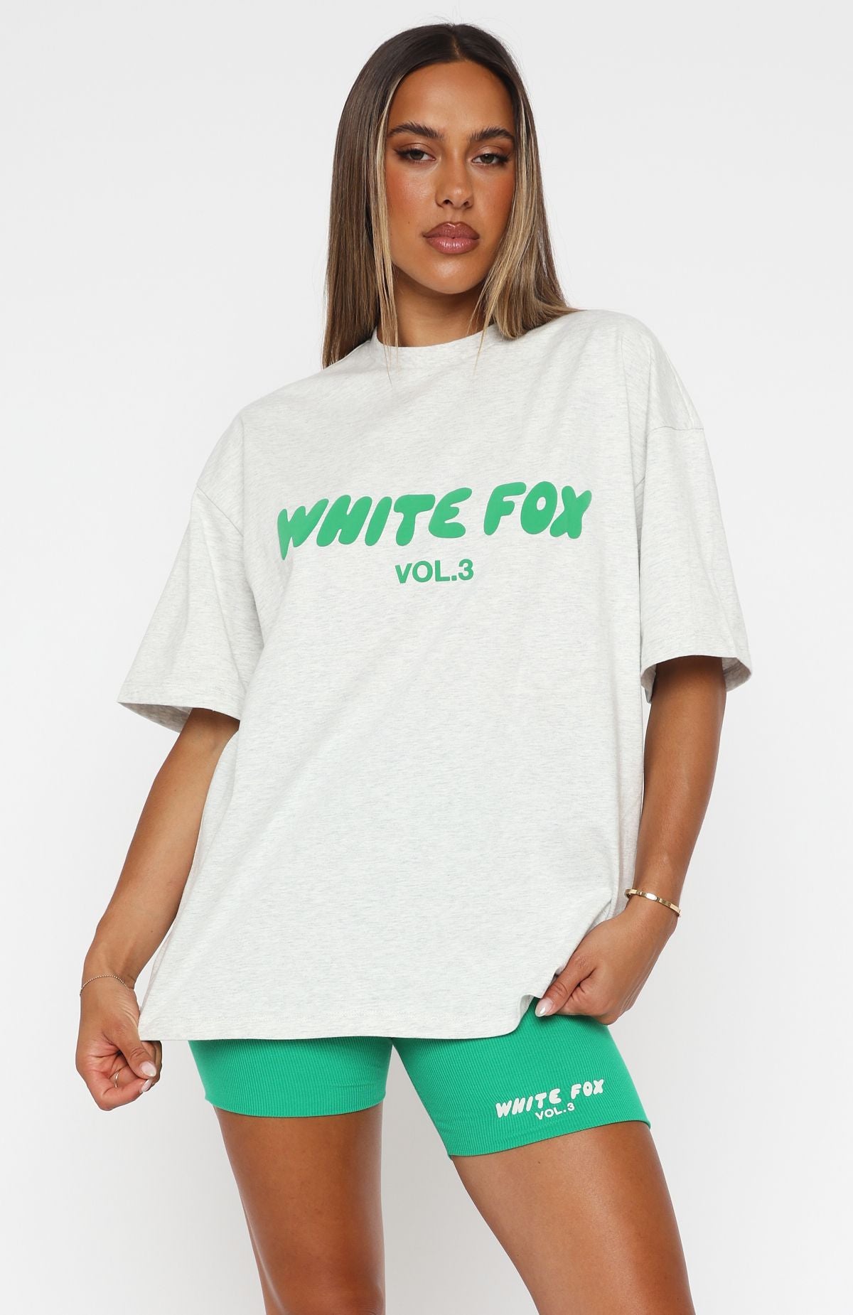 Offstage Back Graphic Oversized Tee White