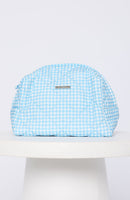 Getting Ready Cosmetic Bag Blue Gingham
