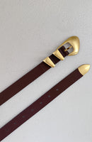 Malcolm Belt Chocolate/Vintage Gold