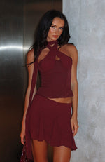 Match Maker Bustier Burgundy