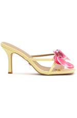 Megan Mules Lemon/Hot Pink