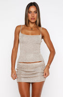 Juicy Secrets Knit Top Champagne