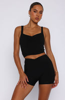 Radiate High Waisted Shorts Black