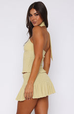 Big Deposits Halter Top Pistachio