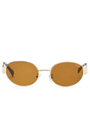 Oasis Sunglasses Gold/Brown