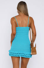 Cute Thing Knit Mini Dress Aqua Blue | White Fox Boutique UK Cute Thing Knit Mini Dress Aqua Blue | White Fox Boutique UK