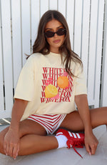 Oh So Sweet Oversized Tee Cream