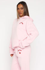 Love Me Tender Oversized Hoodie Pink