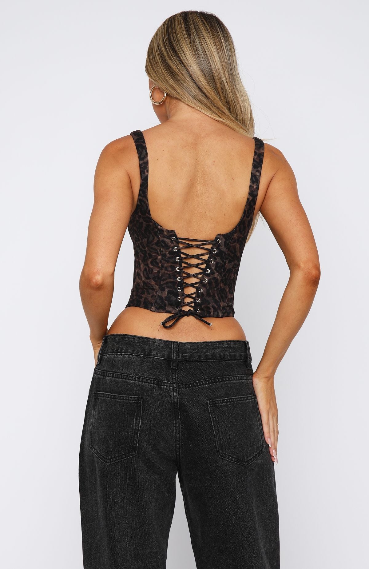 Forever Feels Bustier Midnight Leopard | White Fox Boutique UK