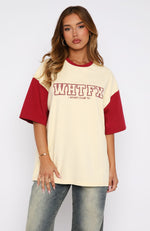 Fearlessly Flying Oversized Tee Cream