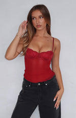 She Moves Bustier Wine