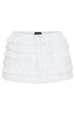 Sincerely Me Ruffle Mini Skirt White