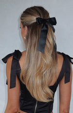 Sweet Serenity Bow Hair Clip Black