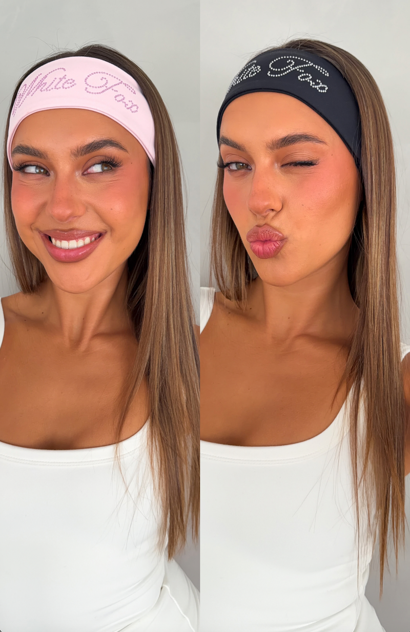 Diamond Sky 2 Pack Headband Black/Pink