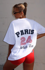 Team Paris Oversized Tee White