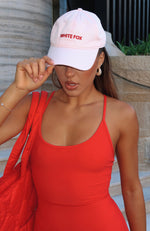 Time To Travel Cap Baby Pink/Red