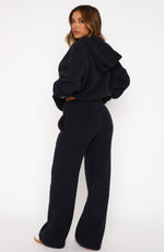 Don't Lose Me Wide Leg Sweatpants Navy