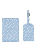 Traveller Passport And Luggage Tag Set Baby Blue
