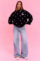 The Social Club Lottie Oversized Hoodie Black