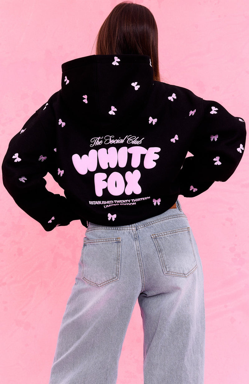 The Social Club Lottie Oversized Hoodie Black