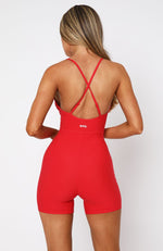 Power To You Playsuit Red