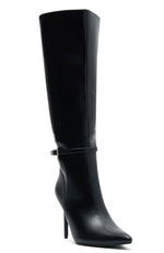 One Step At A Time Knee High Boots Black