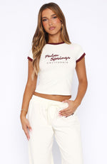 Palm Springs Edition Baby Tee Cream