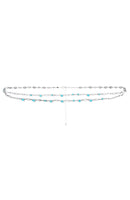 Valda Body Chain Silver/Turquoise