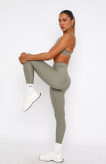 Go Getter High Waisted Leggings Olive