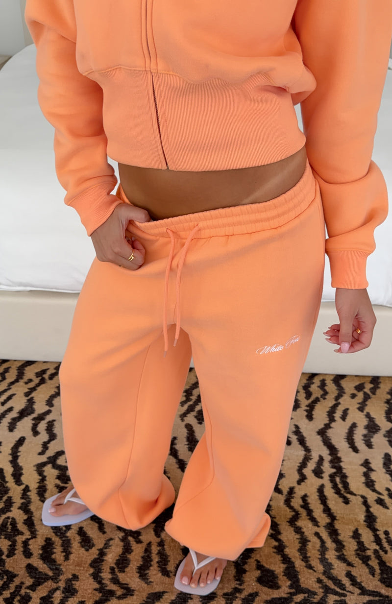 Wishing For It Wide Leg Sweatpants Peach