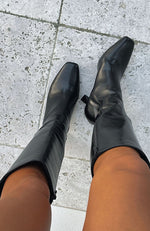 Johnson Knee High Boots Black