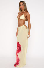 Luminous Maxi Skirt Lemon Lush