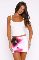 Over And Over Again Mini Skirt Violet Petals