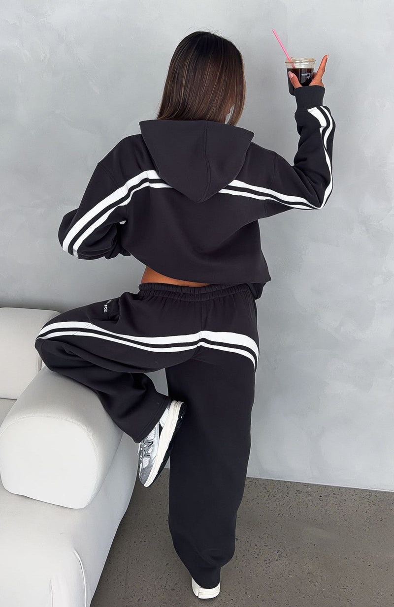 We Both Know Oversized Hoodie Charcoal