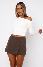 Hear Me Now Mini Skort Chocolate