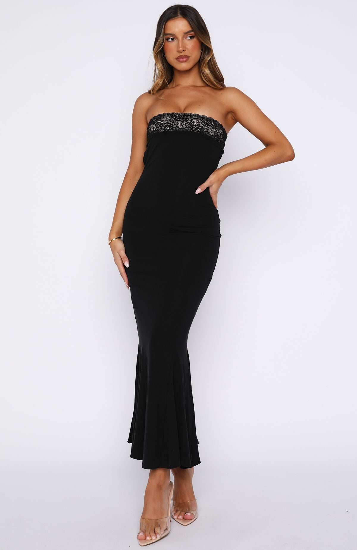 Prosecco Perfection Strapless Midi Dress main image 0