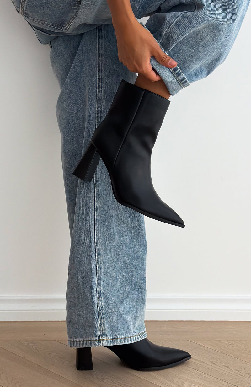 Aflie Ankle Boots Black PU