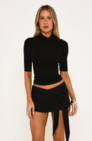Afterthought Mini Skort Black